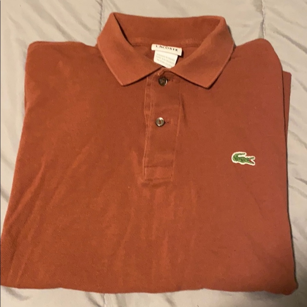 Light brown classic Lacoste polo